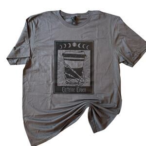 Caffeine Coven Graphic T-Shirt - Size Large - New